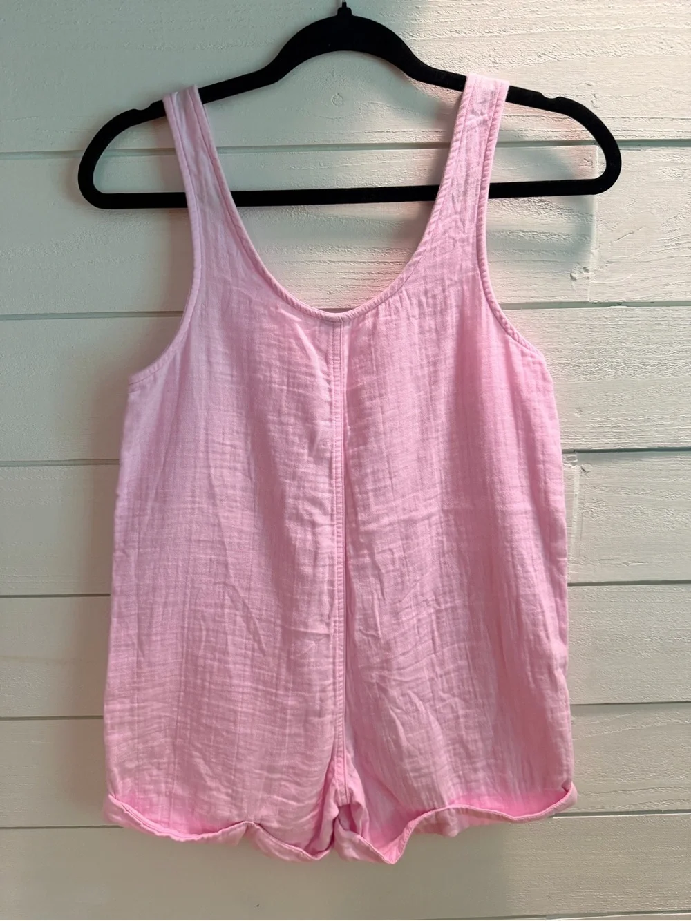 Old Navy Light Pink Cotton Girls' Romper